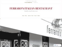 Tablet Screenshot of ferrarositalian.com